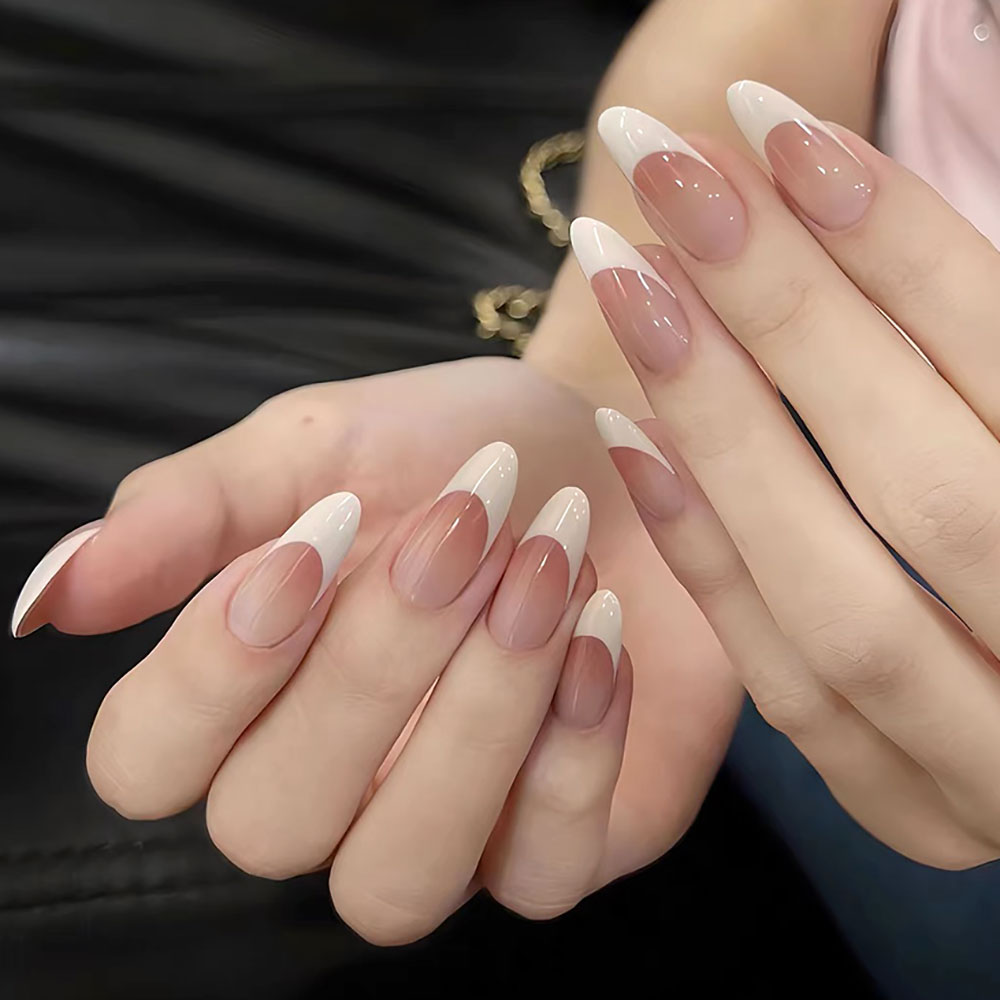 120pcs 핑크 미디엄 아몬드 프렌치 틀린 손톱 그라 - Photography Tips 리뷰 및 가격