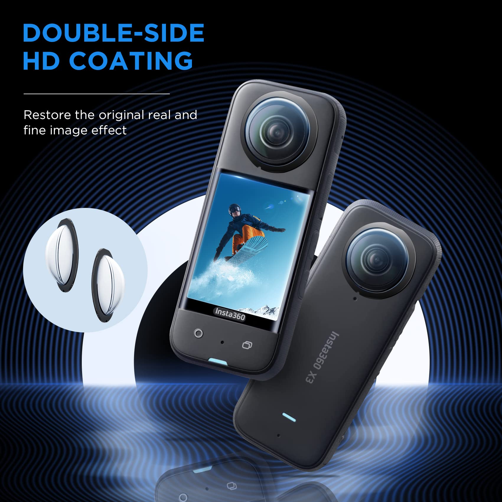 Insta360 X3 액세서리 용 렌즈 가드 화면 보호 - Insta360 Camera X3 리뷰 및 가격