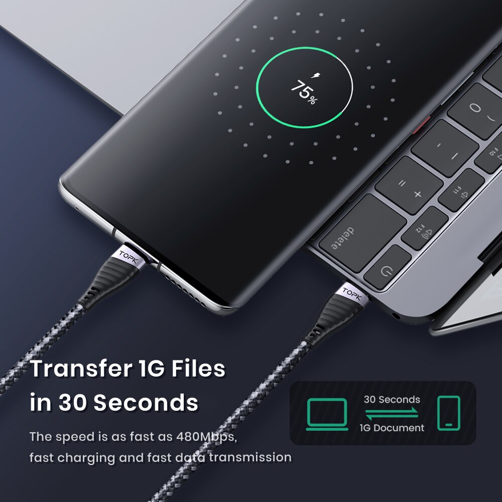TOPK 60W USB C-유형 C 케이블 PD 고속  - Xiaomi Photography Kit 리뷰 및 가격