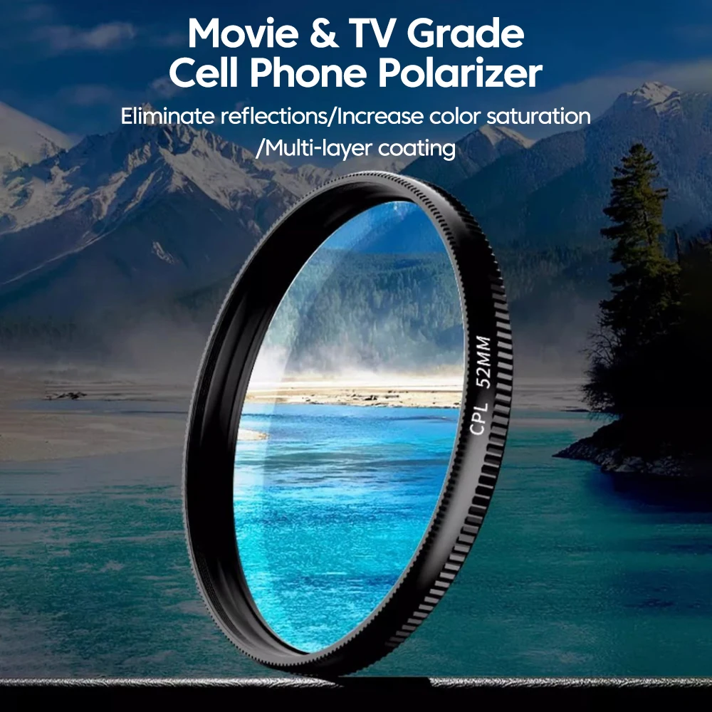 새로운 52mm CPL 휴대폰 렌즈 필터 렌즈 클립 카 - Photography Kit Xiaomi 15T Pro 리뷰 및 가격