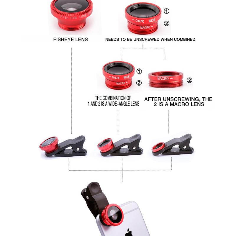 3 in 1 휴대폰 어안렌즈 광각 매크로 경량 카메라  - Photography Kit Xiaomi 15T Pro 리뷰 및 가격